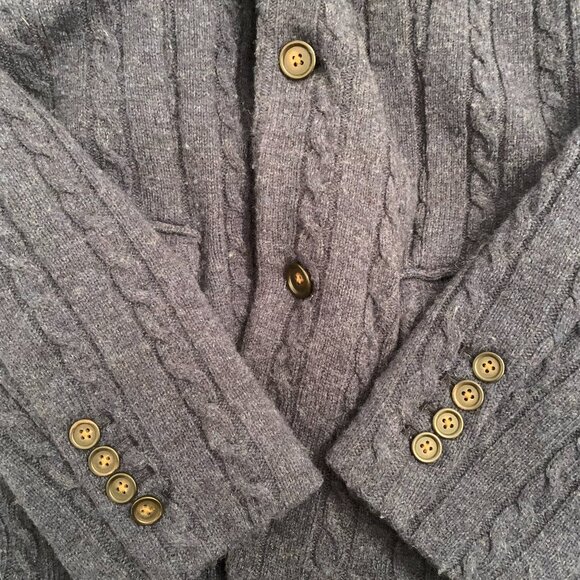 Club Monaco royal blue cable knit blazer size M - Picture 6 of 10